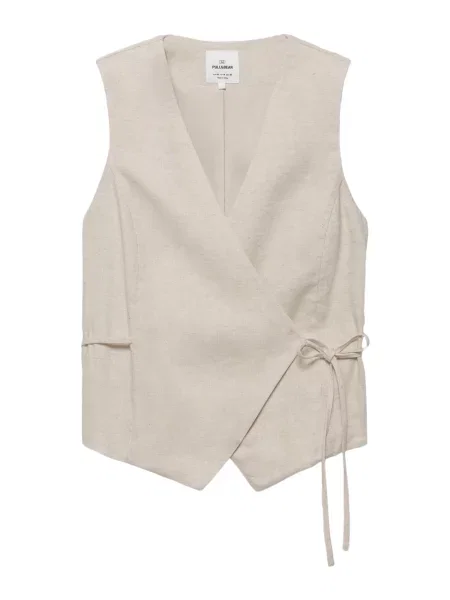 Pull&Bear Vesta k obleku tmelová