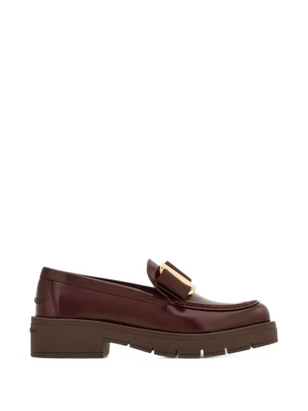 Pantofi loafer Ferragamo chunky roșu