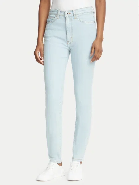 HUGO Jeans hlače Malu_B Svetlo Skinny Fit modra