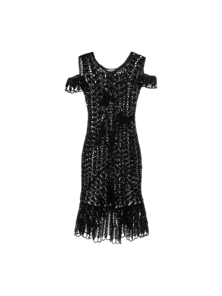 Sukienka mini Jw Anderson z odkrytymi ramionami czarna