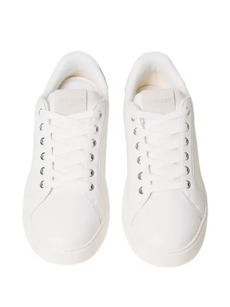 Sneakerși Twinset din piele alb