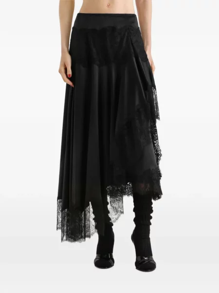 Fustă Dolce & Gabbana din satin negru