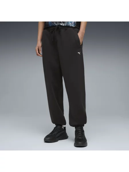 PUMA spodnie dresowe Select Essentials o luźnym kroju Akcesoria S czarny