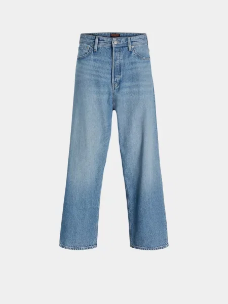 Широкі джинси JACK & JONES світло-синій бавовна/перероблена сині