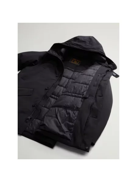 Parka Woolrich z kapturem czarna