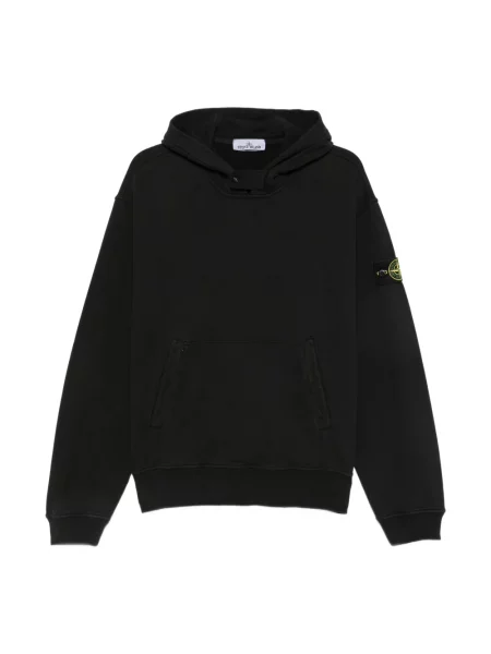 Bluza z kapturem Stone Island z kapturem z kamieniami czarna