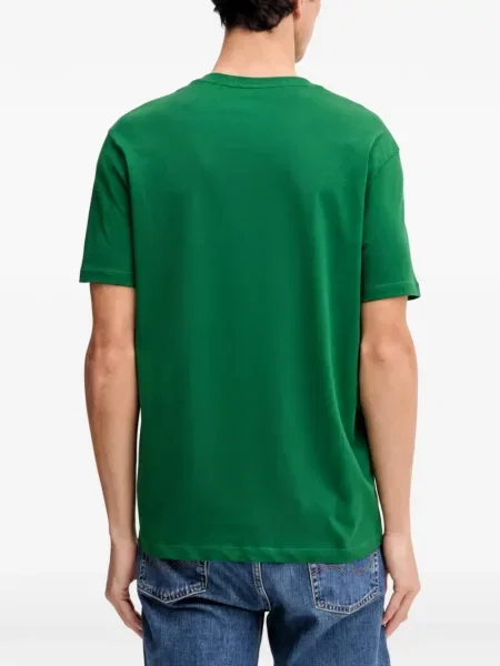 Tricou Armani Exchange cu autograf verde
