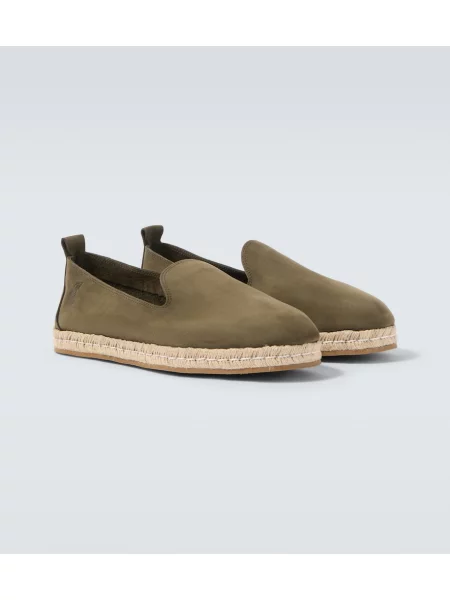 Espadrile Ancient Greek Sandals din piele verde