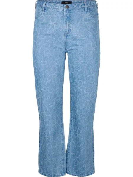 Zizzi Jeans Gemma Fit deschis albastru