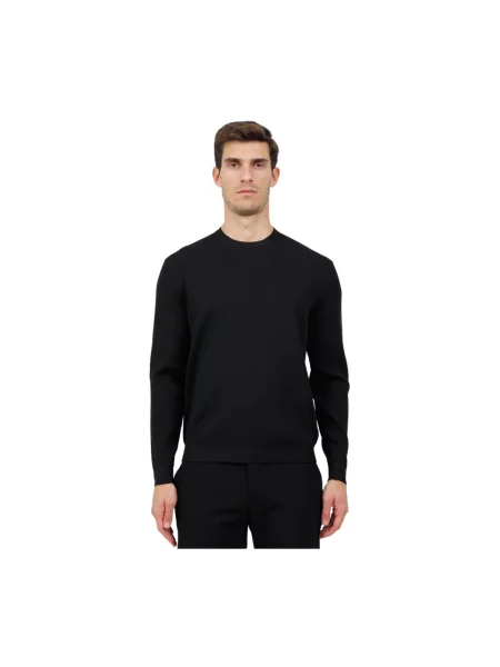 Dzianinowy sweter Rrd czarny