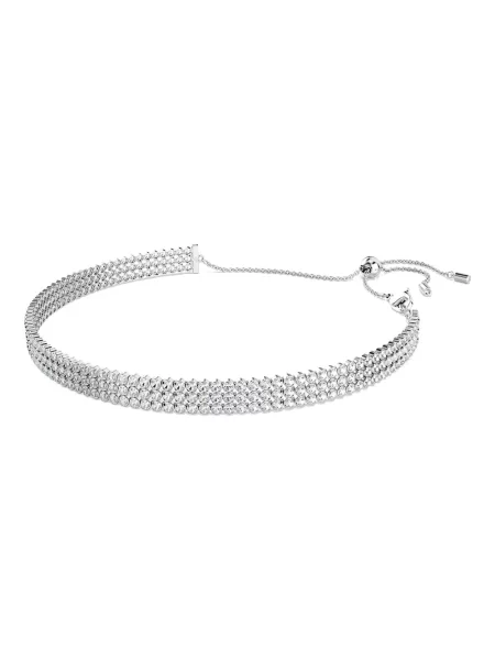 Colier Swarovski tenis alb
