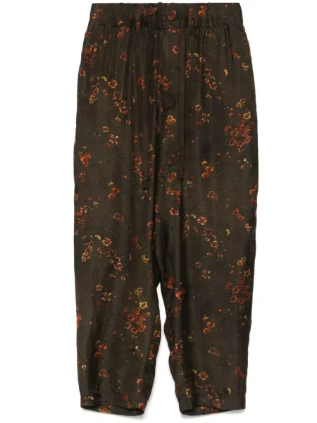 Pantaloni Uma Wang maro