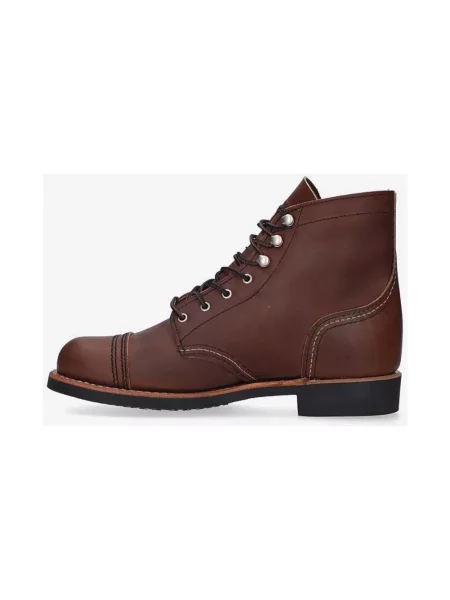 Botki Red Wing Shoes skórzane czerwone