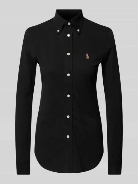 Polo Ralph Lauren koszula regular z kołnierzykiem klasycznym czarny