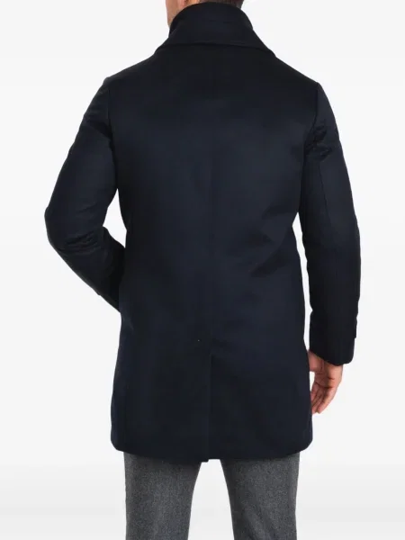 Palton Norwegian Wool de lână albastru