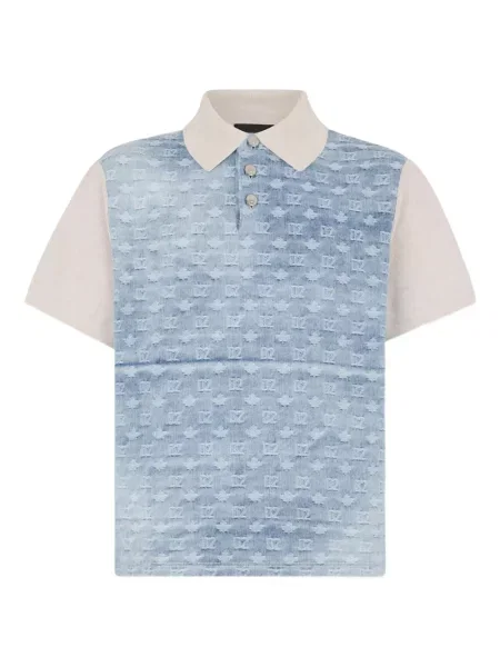 Krótki polo Dsquared2 niebieskie