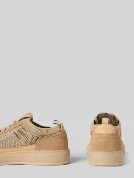 Sneakersy z detal z logo Bullboxer beżowe