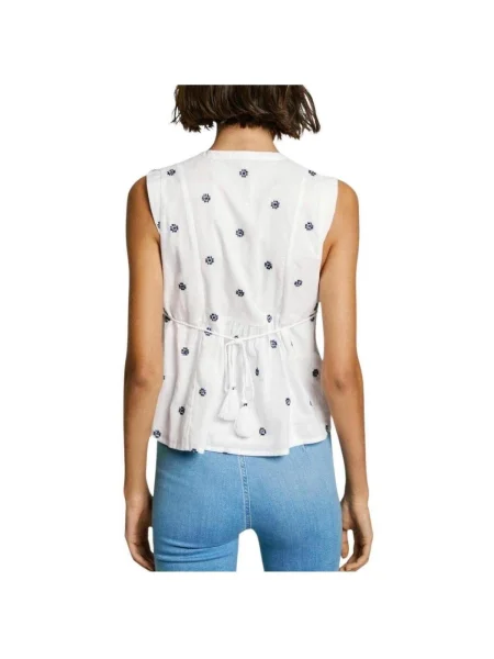 Top Pepe Jeans alb