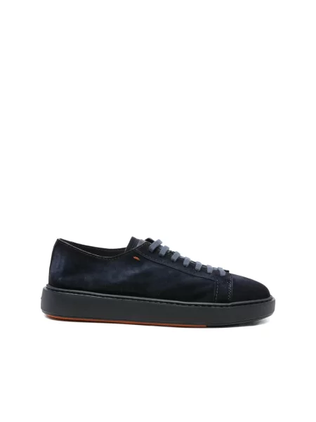 Sneakersy Santoni zamszowe niebieskie