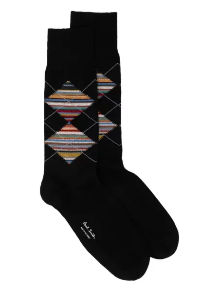 Șosete Paul Smith cu model argyle negru