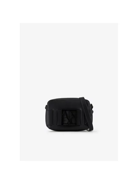 Crossbody kabelka Eax z ekologickej kože čierna