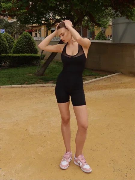 Комбінезон Asalart перероблений поліестер/еластан чорний