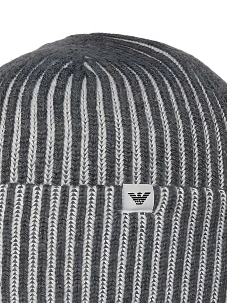 Căciulă Emporio Armani tricotate gri