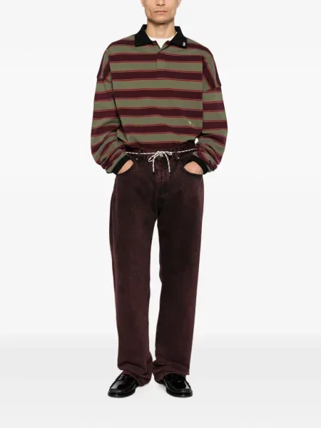 Lung tricou polo Rhude verde