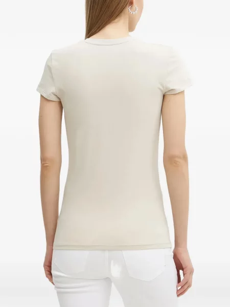 V-nyakú póló Armani Exchange autogrammal