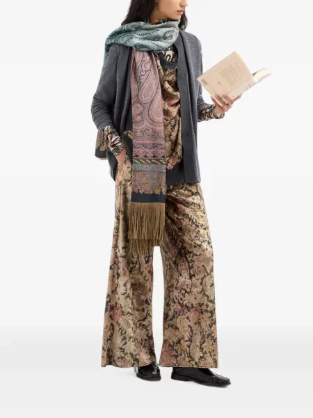 Pantaloni Pierre-louis Mascia cu model floral