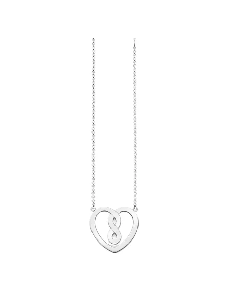 Naszyjnik Thomas Sabo w serca szary