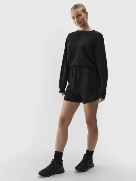 Pantaloni de trening 4f din modal negru