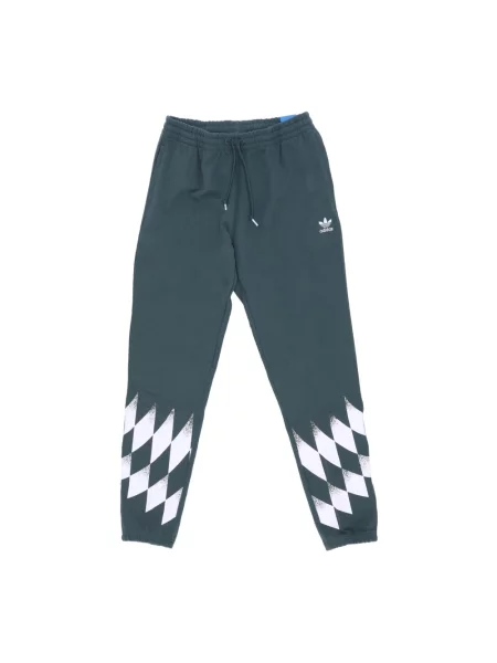 Spodnie dresowe Adidas polarowe zielone