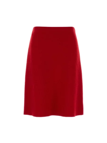 Spódnica Miu Miu wełniana czerwona
