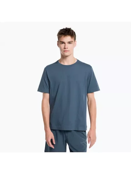 Мъжка тениска Calvin Klein crayon blue синьо