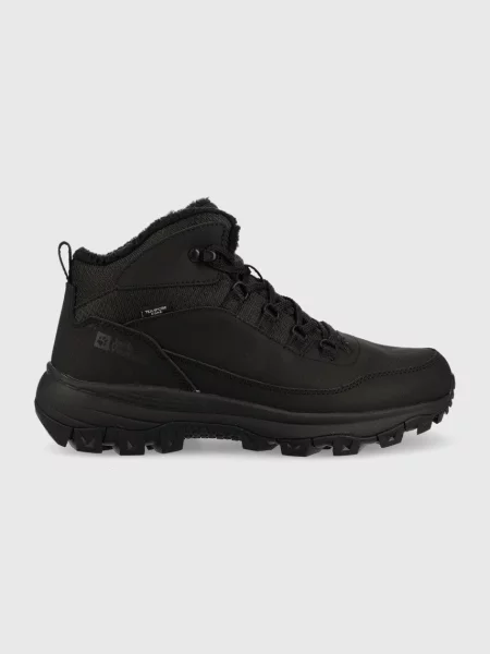 Jack Wolfskin pantofi Everquest Texapore Mid barbati negru izolat albastru