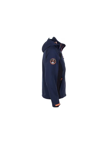 Geacă Peak Mountain softshell albastru