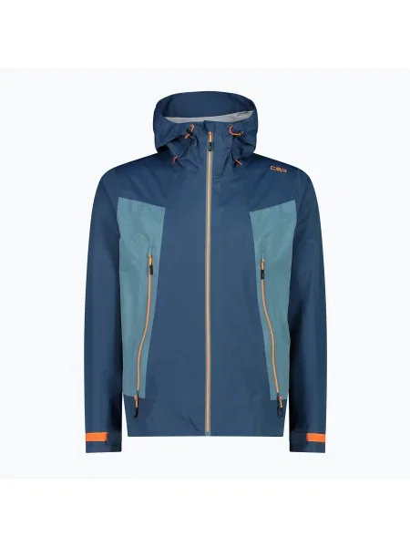 Мъжко дъждобранно яке CMP Fix Hood bluesteel синьо