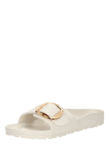 BIRKENSTOCK Šľapky Madrid šedobiela biela