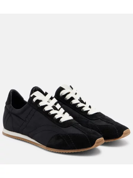 Sneakerși Toteme din piele de căprioară negru