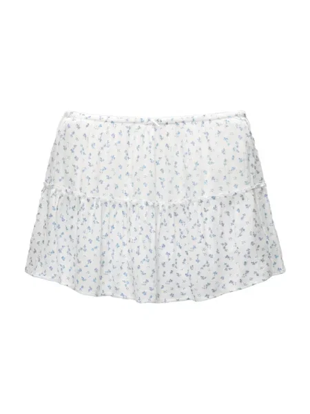 Pull&Bear Pantaloni albastru deschis / murdar alb