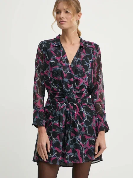 Pepe Jeans rochie ADA mini evazati negru