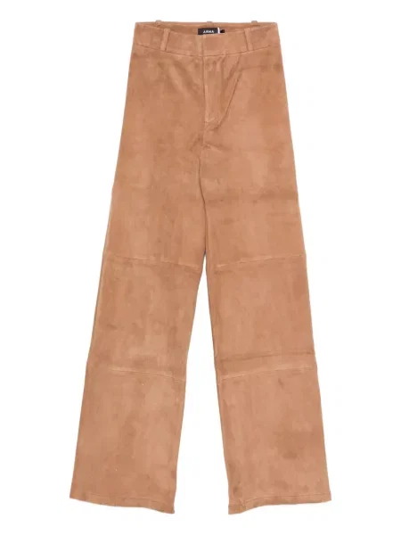 Spodnie Arma zamszowe brązowe