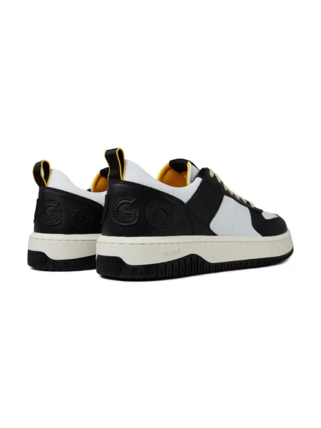 Buty do tenisa Hugo Boss skórzane do tenisa czarne