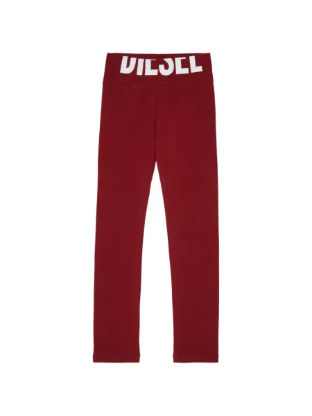 Legginsy dziecięce Diesel czerwone