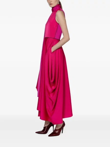 Rochie midi Roksanda drapată roz