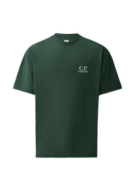Scurt tricou C.p. Company din jerseu verde