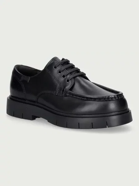 Camper mocasini pentru bărbați din piele Alaro negru