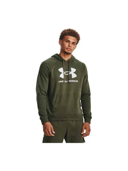 Bluza z kapturem Under Armour polarowa z kapturem zielona
