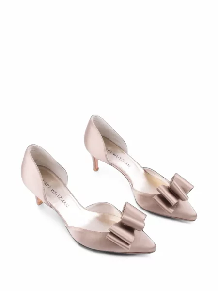 Pantofi cu toc Stuart Weitzman cu funde roz